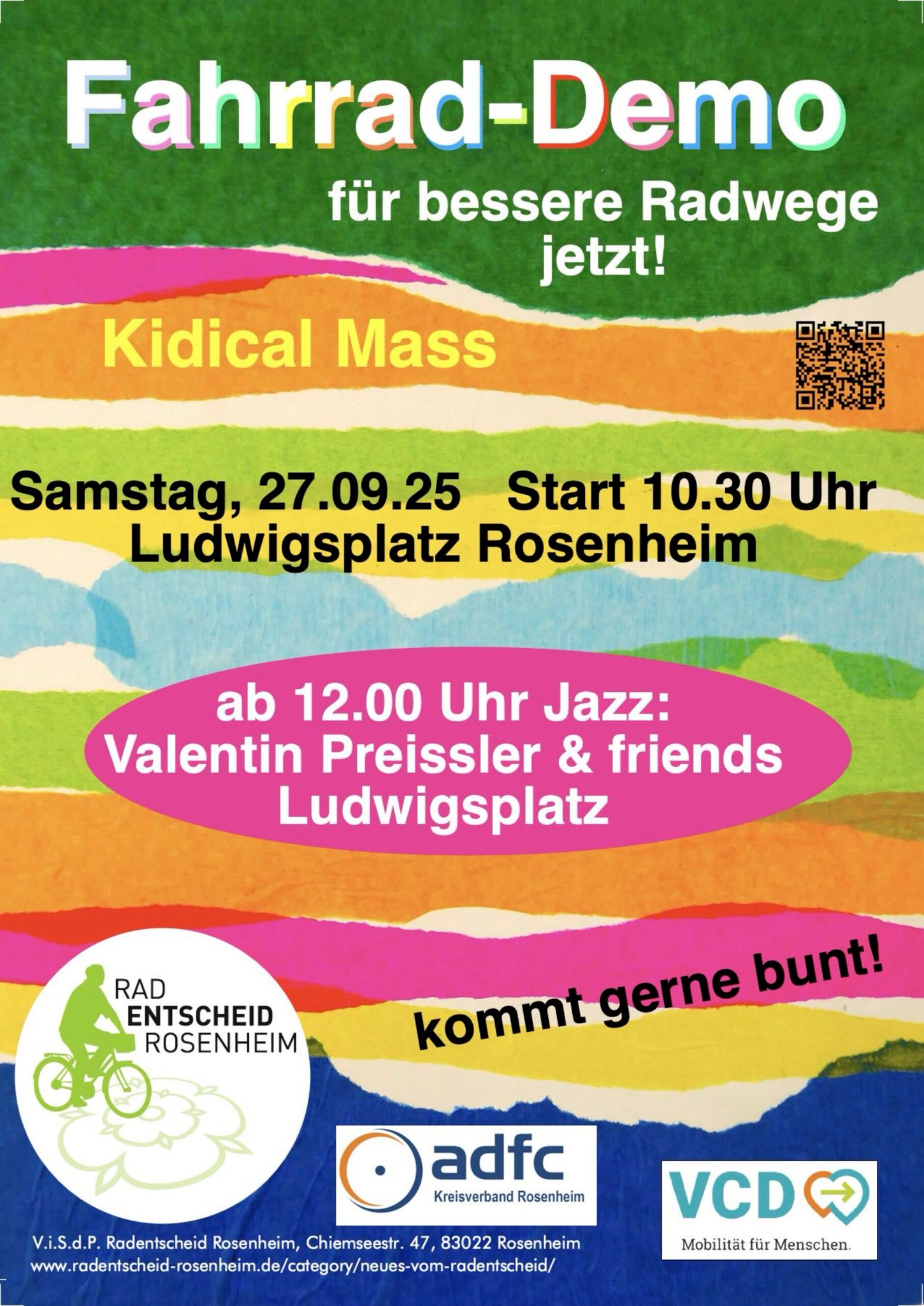 Demo für bessere Radwege
